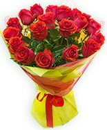 19 Adet kırmızı gül buketi  Gaziantep çiçek yolla , çiçek gönder , çiçekçi  