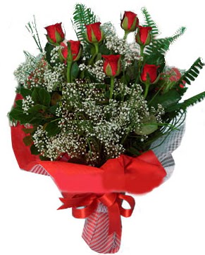 7 kırmızı gül buketi  Gaziantep hediye çiçek yolla 
