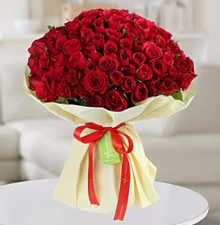 101 adet kırmızı gül buketi koca demet  Gaziantep online çiçekçi , çiçek siparişi 