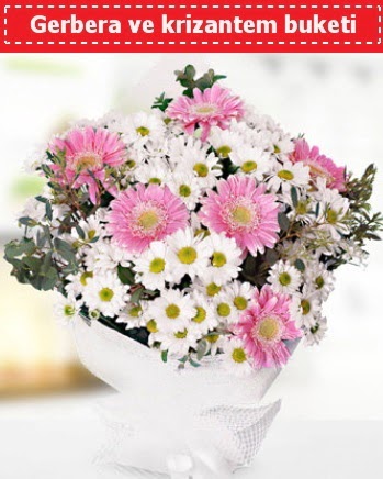 Papatya ve Gerbera Buketi  Gaziantep hediye sevgilime hediye çiçek 