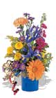 renkli su ve karisik çiçekler   Gaziantep yurtiçi ve yurtdışı çiçek siparişi 