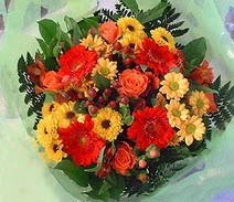  Gaziantep çiçek online çiçek siparişi  sade hos orta boy karisik demet çiçek 