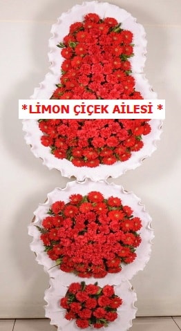 3 katlı kırmızı düğün açılış çiçeği  Gaziantep uluslararası çiçek gönderme 